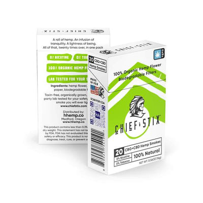 Chief_Stix_CBG_CBD_Smokes_-_Regular CBD cigarettes for relaxation