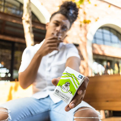 Man_smoking_Chief_Stix_Hemp_Smokes