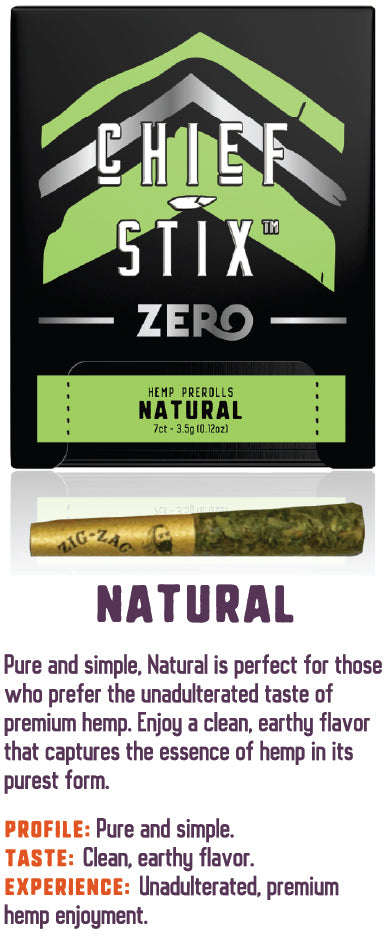 Nicotine-free cigarettes​ - ChiefStix - Natural